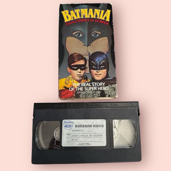 Batmania: From Comics To Screen VHS 1989 Burbank Video The Story Of Batman - Picture 1 of 2